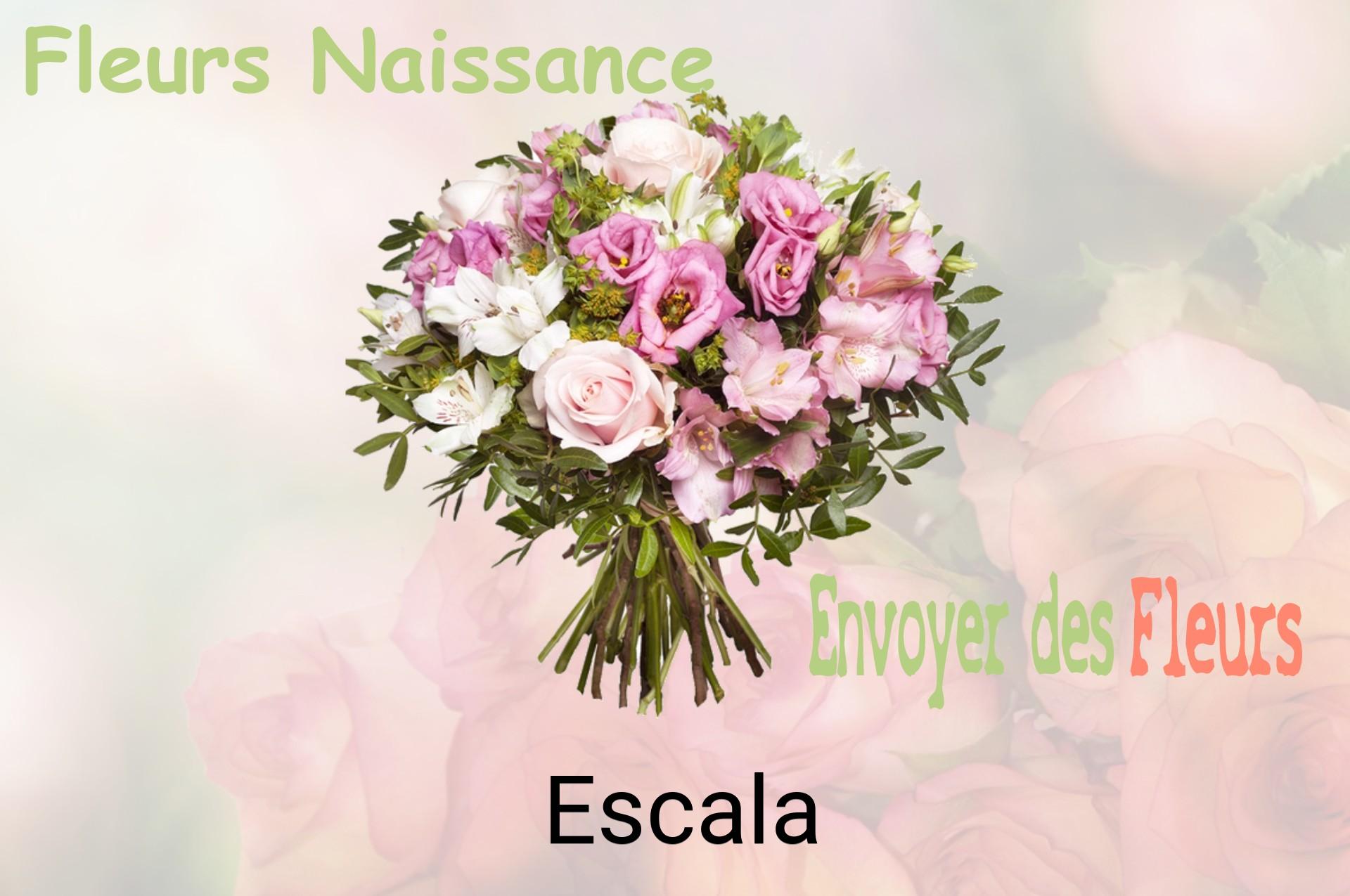 Bouquet de fleurs de naissance livré à Escala